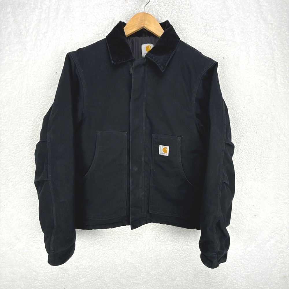 Carhartt‎ Sandstone Jacket Arctic Quilt Lined Mens Small J002 BLK Black